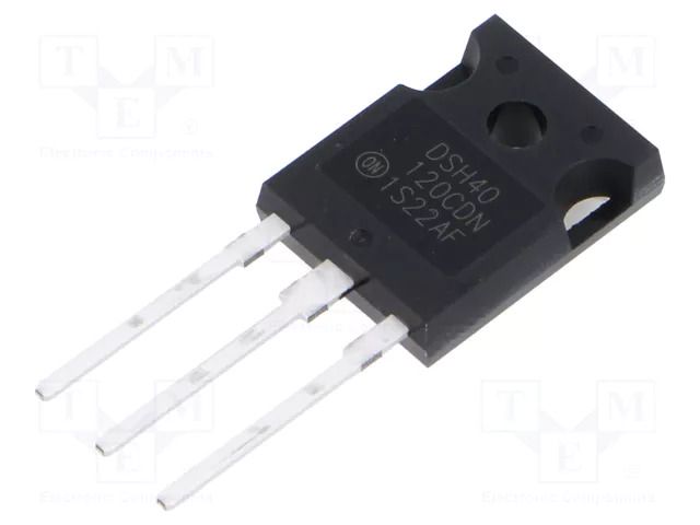 Diode: Schottky rectifying; SiC; THT; 1.2kV; 52A; TO247-3; tube ONSEMI NDSH40120CDN