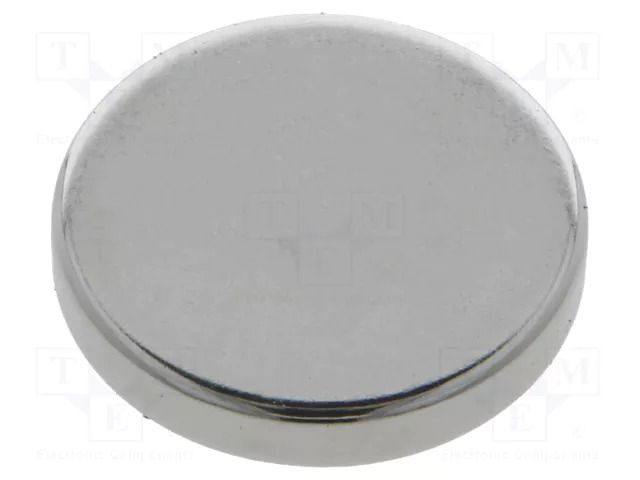 Magnet: permanent; neodymium; 55N; Ø: 24mm; H: 4mm ELESA+GANTER GN55.2-ND-24-4