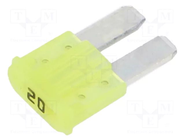Fuse: fuse; 20A; 32VDC; automotive; 9.1mm; MINI; 9.1x3.8x15.3mm ELED FM20202