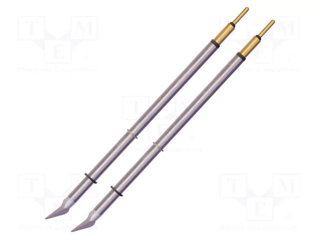 Tip; bent conical; 0.2x6.8mm; 468°C; for hot microtweezers; 2pcs. METCAL MFT-8CNB6802