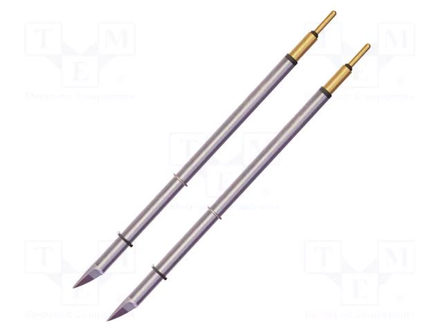 Tip; knife; 0.3x5.4mm; 468°C; for hot microtweezers; 2pcs. METCAL MFT-8PW5403