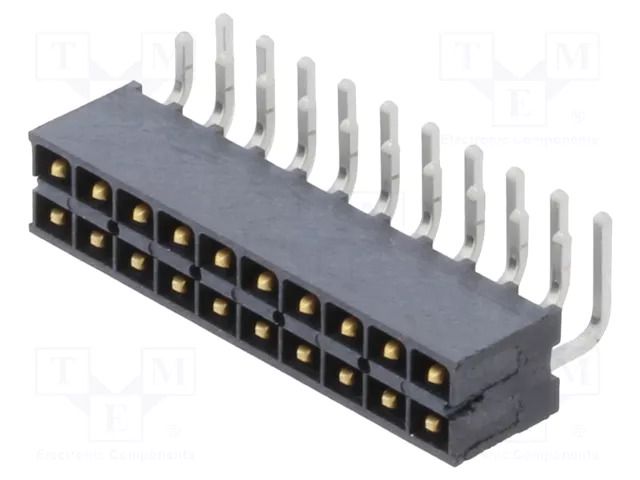 Connector: PCB-cable/PCB; socket; male; PIN: 20; THT; miniMATE; 5.9A SAMTEC IPT1-110-01-L-D-RA