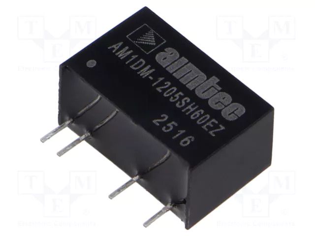 Converter: DC/DC; 1W; Uin: 10.8÷13.2VDC; Uout: 5VDC; Iout: 200mA AIMTEC AM1DM-1205SH60EZ