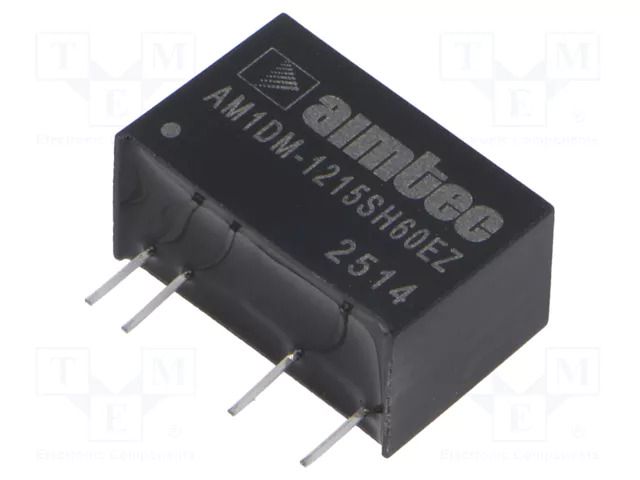 Converter: DC/DC; 1W; Uin: 10.8÷13.2VDC; Uout: 15VDC; Iout: 67mA AIMTEC AM1DM-1215SH60EZ