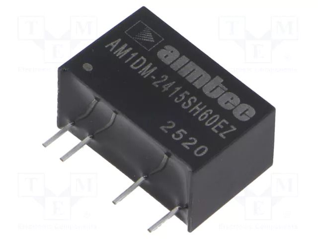 Converter: DC/DC; 1W; Uin: 21.6÷26.4VDC; Uout: 15VDC; Iout: 67mA AIMTEC AM1DM-2415SH60EZ