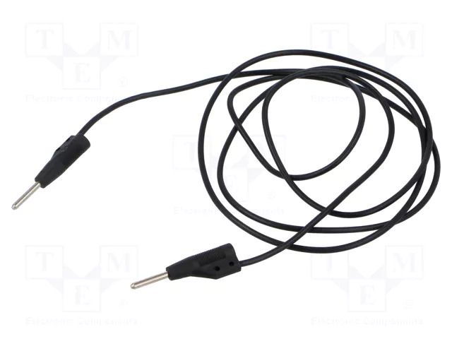 Test lead; 60VDC; 30VAC; 6A; banana plug with axial socket 2mm HIRSCHMANN T&M MVL2/100SW