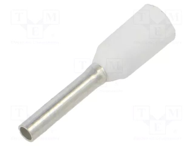 Tip: bootlace ferrule; insulated; copper; 0.75mm2; 8mm; tinned WEIDMÜLLER H0.75/14/W/BD/GSP