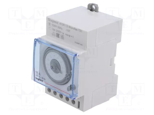 Programmable time switch; 30min÷24h; SPDT; 250VAC/16A; -10÷55°C LEGRAND 412812