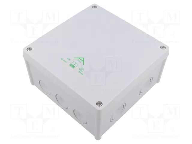 Enclosure: junction box; X: 152mm; Y: 152mm; Z: 80mm; IP66; grey; ABOX SPELSBERG ABOX-100-L