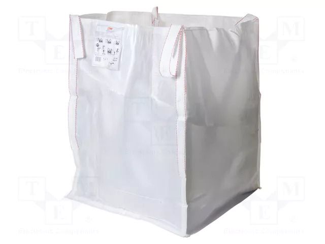 Rubble bags; BIG BAG,with an apron; 900x900x1200mm PLAST PL.BIGBAG9090120F