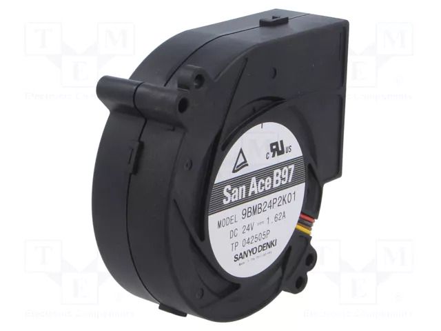 Fan: DC; axial; 24VDC; 97x95x33mm; 96.6m3/h; 66dBA; ball; 6850rpm SANYO DENKI 9BMB24P2K01