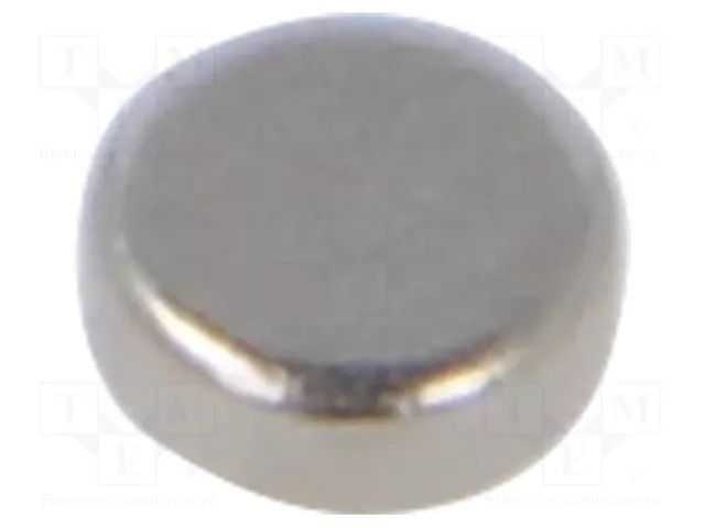 Magnet: permanent; neodymium; 800mN; Ø: 2.5mm; H: 1mm ELESA+GANTER GN55.2-ND-2.5-1