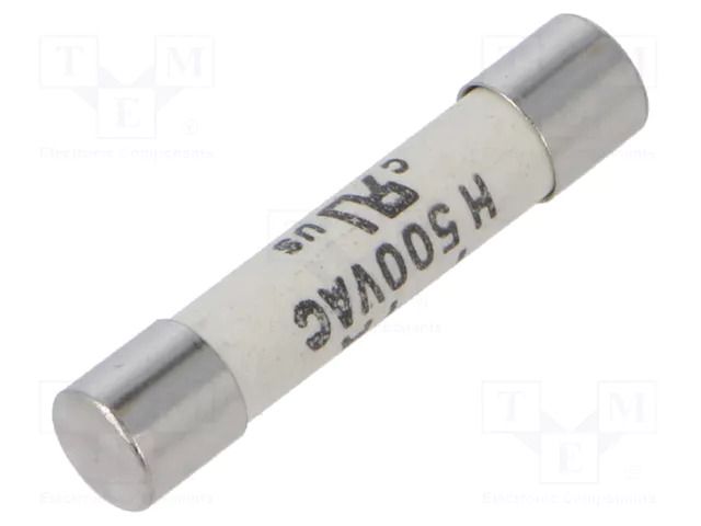 Fuse: fuse; 1A; 500VAC; quick blow; ceramic,cylindrical; SHF SCHURTER 8020.5068.G