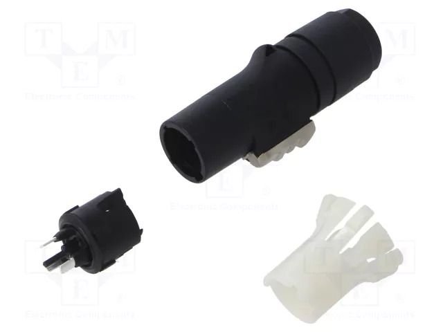 Connector: circular; plug; male; PIN: 3; for cable; 16A; 250VAC NEUTRIK NTR-NAC3MX-W-TOPL
