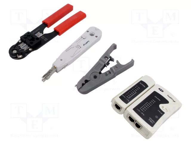 Kit: for lan networks service; bag; 4pcs. LANBERG NT-0301