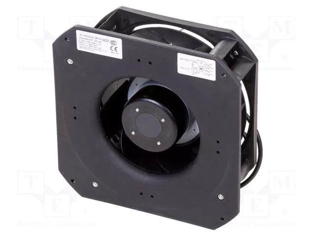 Fan: EC; radial; 230VAC; 225x225x85mm; 972m3/h; ball; 4200rpm; IP54 AFL MOTORS EUROPE B3P190-EC072-907