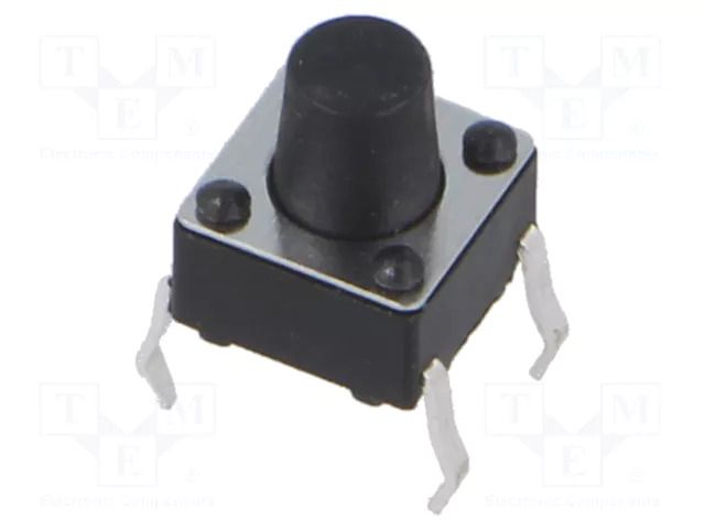 Microswitch TACT; SPST; Pos: 2; 0.05A/12VDC; THT; 1.57N; 6x6x3.5mm CONNFLY TACT4101-13160-A