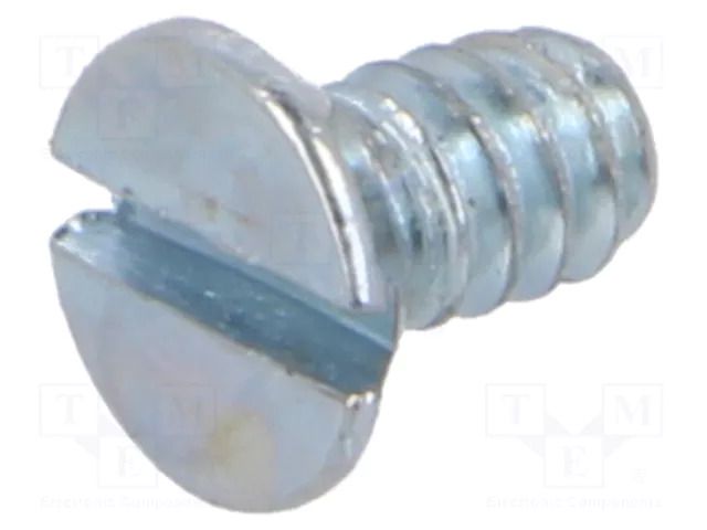 Screw; UNC6-32x6.25; Head: countersunk; slotted; steel; zinc KEYSTONE KEYS9507