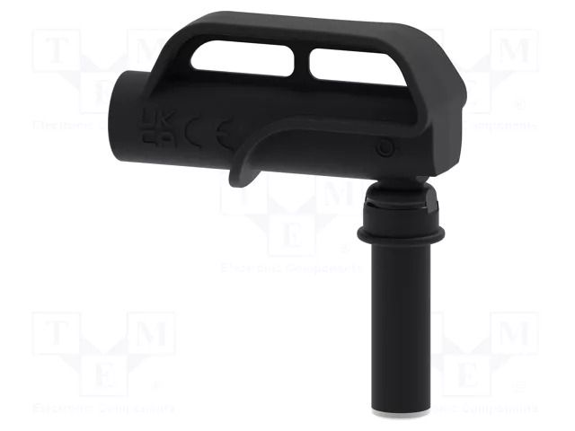 Adapter; 4A; black; Tip diameter: 8mm; Socket size: 4mm; MGP ELECTRO-PJP PJPMGP8-0-IEC-N