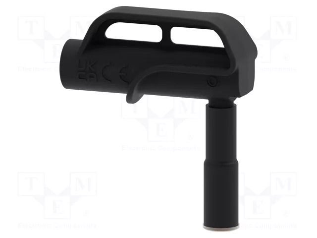 Adapter; 4A; black; Tip diameter: 10mm; Socket size: 4mm; MGP ELECTRO-PJP PJPMGP10-0-IEC-N
