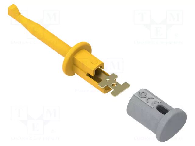 Clip-on probe; hook type; 6A; 60VDC; yellow; Contacts: brass; 30VAC ELECTRO-PJP PJP6012-PRO-J