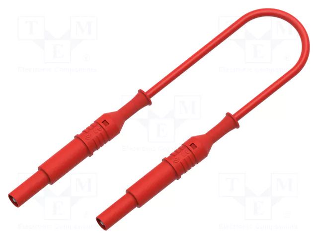 Test lead; 70VDC; 33VAC; 12A; banana plug 4mm,both sides; Len: 1m ELECTRO-PJP PJP2511-100R