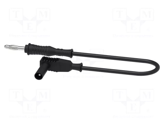 Test lead; 70VDC; 33VAC; 12A; Len: 1.5m; black; Insulation: PVC ELECTRO-PJP PJP2040-150N