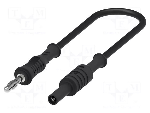 Test lead; 60VDC; 30VAC; 12A; banana socket 4mm,banana plug 4mm ELECTRO-PJP PJP2020-100N