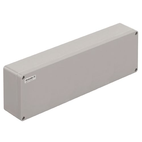 Plastic housing, Klippon POK (polyester empty enclosure), 560 x 160 x 90 mm, Glass fibre-reinforced polyester, untreated, polished, Silver grey Weidmuller 1305920000 04050118104882