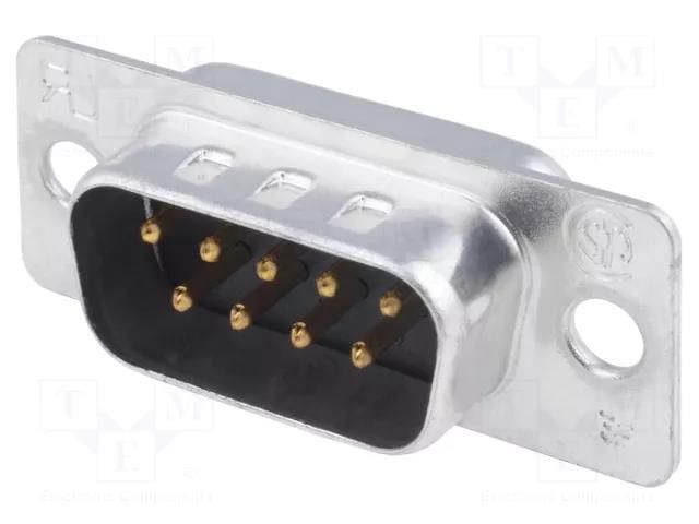 Connector: D-Sub; PIN: 9; plug; male; soldering; HD 20; size 1 (DE) TE Connectivity 5-747904-2