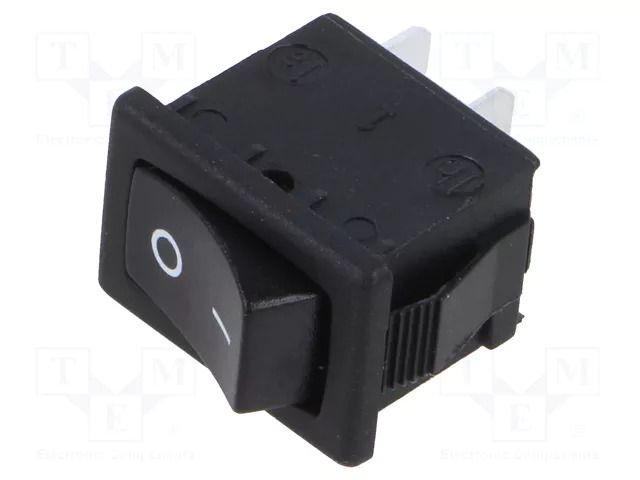 ROCKER; SPST; Pos: 2; OFF-ON; 6A/250VAC; black; none; 20mΩ; UL94V-2 LIGHT COUNTRY CO., LTD. RA12KKFT0F