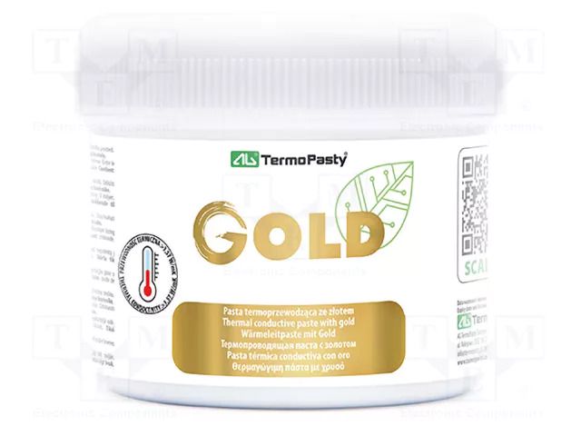 Heat transfer paste; copper; silicone + gold; AG Gold; 3.57W/mK AG TERMOPASTY PASTA-GOLD-100