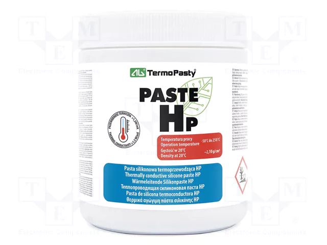 Heat transfer paste; silicon based; PASTA HP; 1.5W/mK; 1kg AG TERMOPASTY PASTA-HP-1000