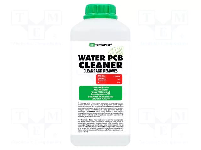 Cleaner; 1l; liquid; plastic container; Features: water based AG TERMOPASTY PCB-CLEANER-W-1L