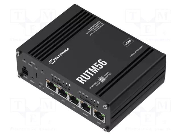 Module: router LTE; DDR3; 256BRAM,16MBRAM; 3G,4G,GNSS,LTE; IP30 TELTONIKA RUTM56