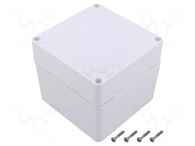 Enclosure: multipurpose; X: 105mm; Y: 105mm; Z: 90mm; ZP; ASA; white KRADEX ZP10510590SBASA