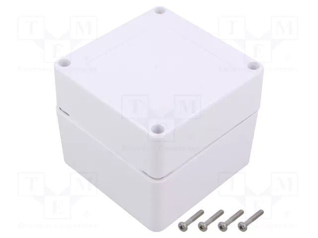 Enclosure: multipurpose; X: 90mm; Y: 90mm; Z: 75mm; ZP; ASA; white KRADEX ZP909075SBASA