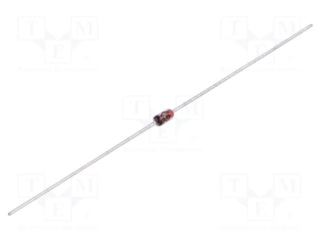 Diode: Zener; 0.5W; 3V; bulk; CASE017AG; single diode; 50uA; 1N52xxB ONSEMI 1N5225B-ONS