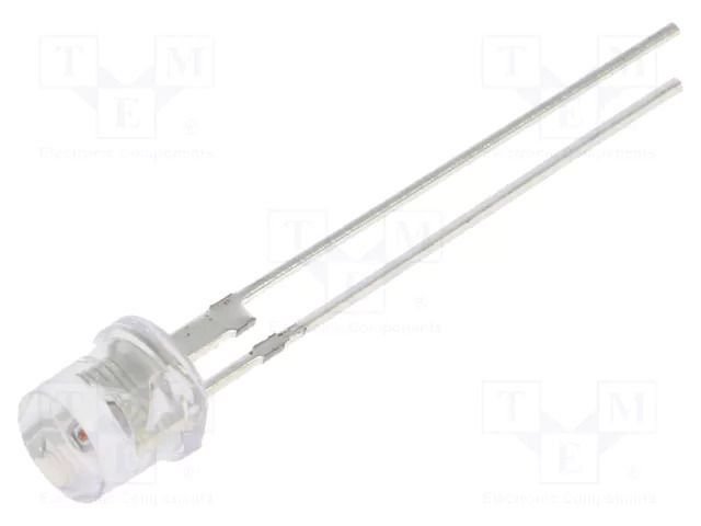 LED; amber; 5mm; 5800÷7000mcd; 140°; Front: flat; 2.3÷2.8VDC; round OPTOSUPPLY OS6YKA57E1P