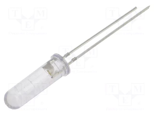 LED; white; 5mm; 3000÷4200mcd; 60°; Front: convex; 5VDC; -30÷85°C OPTOSUPPLY OSM54K6E61A-5V