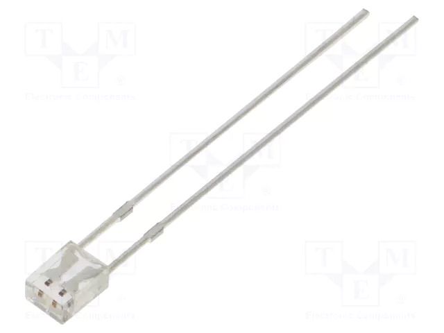LED; orange; rectangular; 2x3x4mm; bipolar; 500÷750mcd; 100°; 20mA OPTOSUPPLY OSOOP27BA1B