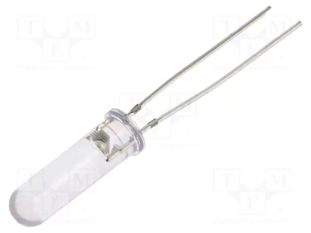 LED; white; 5mm; 3000÷4200mcd; 60°; Front: convex; 12VDC; -30÷85°C OPTOSUPPLY OSW44K6E61A-12V