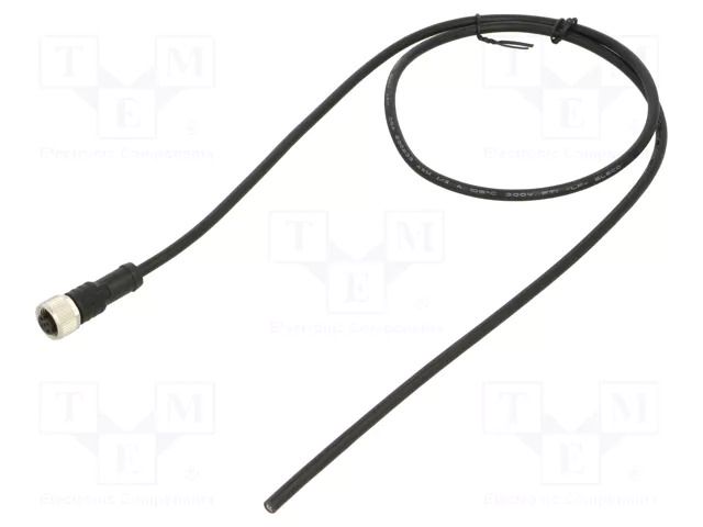 Connector: M12; plug; female; PIN: 4; straight; 4A; 250V; IP68,IP69K AMPHENOL LTW 12-04AFFM-SL7A01