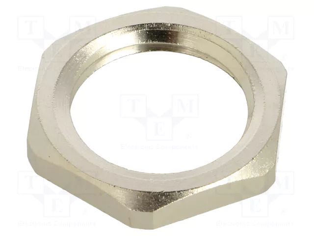 Nut; NPT1/2"; brass; Thread: inch,NPT; Plating: nickel; SKINDICHT® LAPP LP-52103540