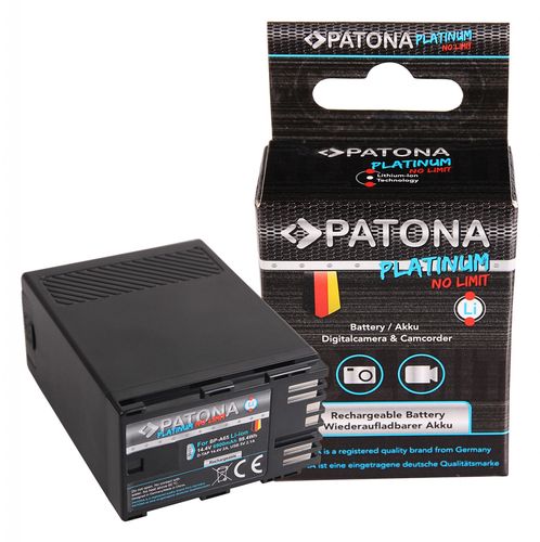 PATONA Platinum Battery f. Canon BP-A65 A60 A30 EOS C200 C300 Mark II XF705 D-Tap USB-Output, PATONA 1315 4055655211796