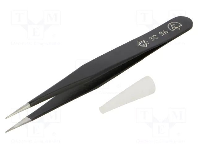 Tweezers; Blade tip shape: sharp; Tweezers len: 110mm; ESD PIERGIACOMI PG-3C-SA-ESD