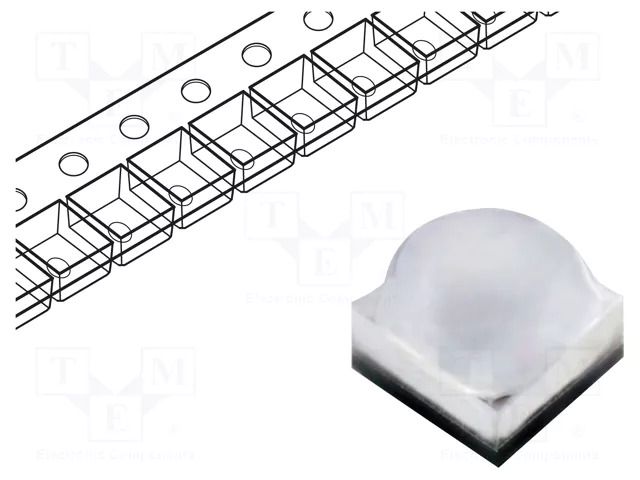 Power LED; green; EMITER; 130°; 350mA; λd: 515÷535nm; 90÷133lm; 4W ProLight Opto PQ2N-4LGE-W