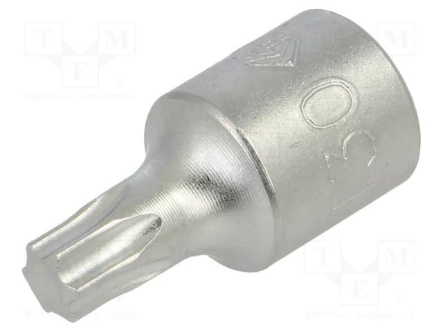 Socket; socket spanner; Bit: Torx®; Size: TX30; 1/4"; 25mm KING TONY KT-201330X