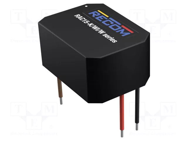 Power supply: switching; for building in; 15W; 24VDC; 0.625A; 84% RECOM RAC15-24SK/WI/W