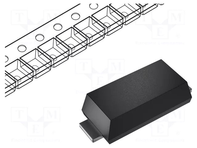 Diode: Schottky rectifying; PowerDI®123; SMD; 40V; 1.1A; reel,tape DIODES INCORPORATED DFLS140-7